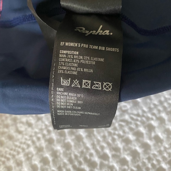 Rapha EF Education First Women’s Pro Team Bib Shorts dark navy size Small - Picture 9 of 11